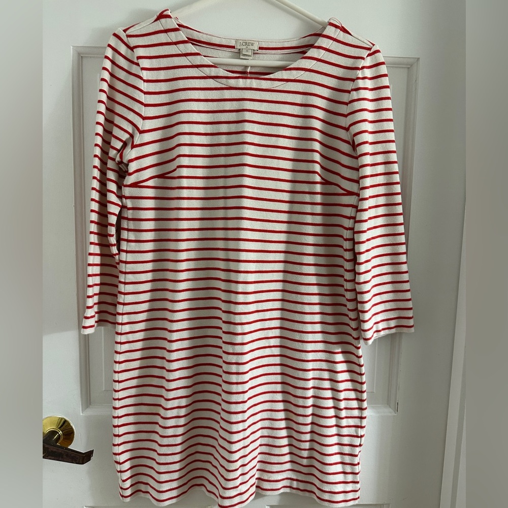 J.Crew striped shift dress, size extra small